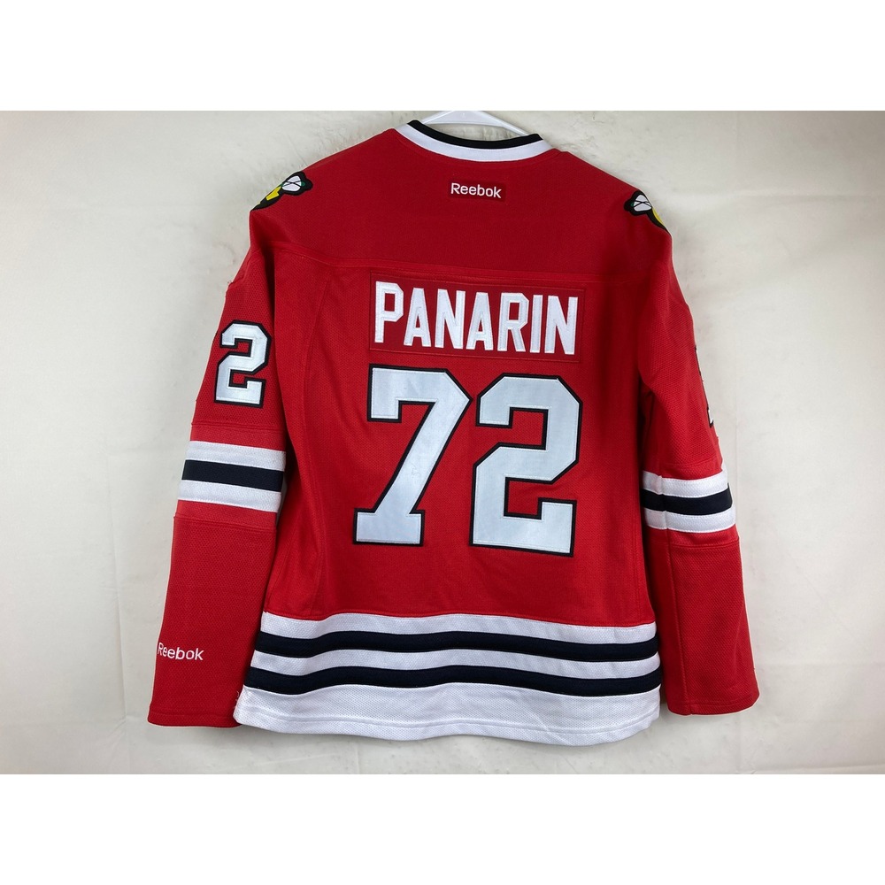 Reebok Womens‎ M Chicago Blackhawks Panarin #72 Hockey Jersey Red - Picture 5 of 5